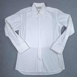 Suitsupply‎ Tuxedo Shirt 15 3/4 40 White Bib Front French Cuff Egyptian Cotton